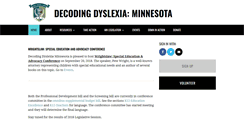 Desktop Screenshot of decodingdyslexiamn.org